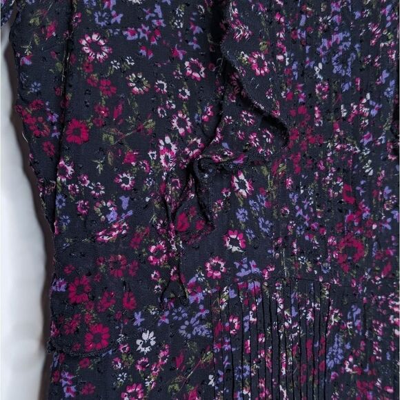 REISS Carey Floral Printed Ruffle Mini Dress - Picture 8 of 13
